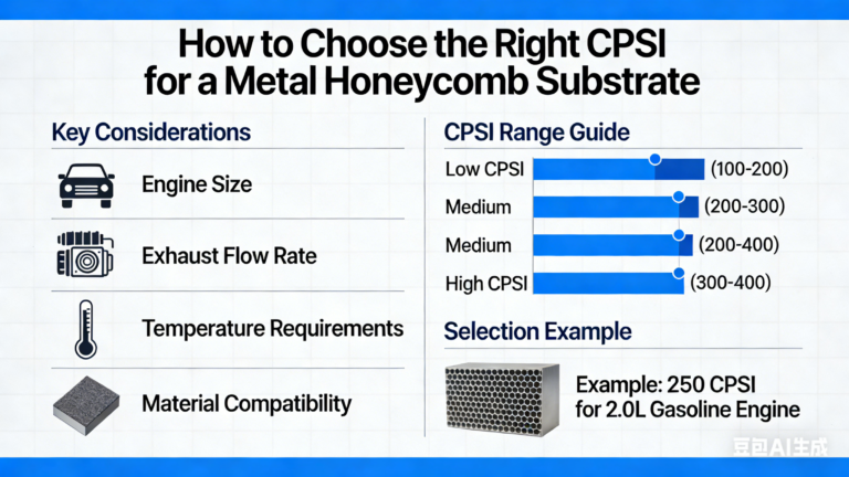 How to Choose the Right CPSI for a Metal Honeycomb Substrate?